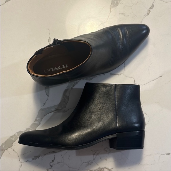 Coach Montana black ankle boot womens size 10 - Picture 2 of 10